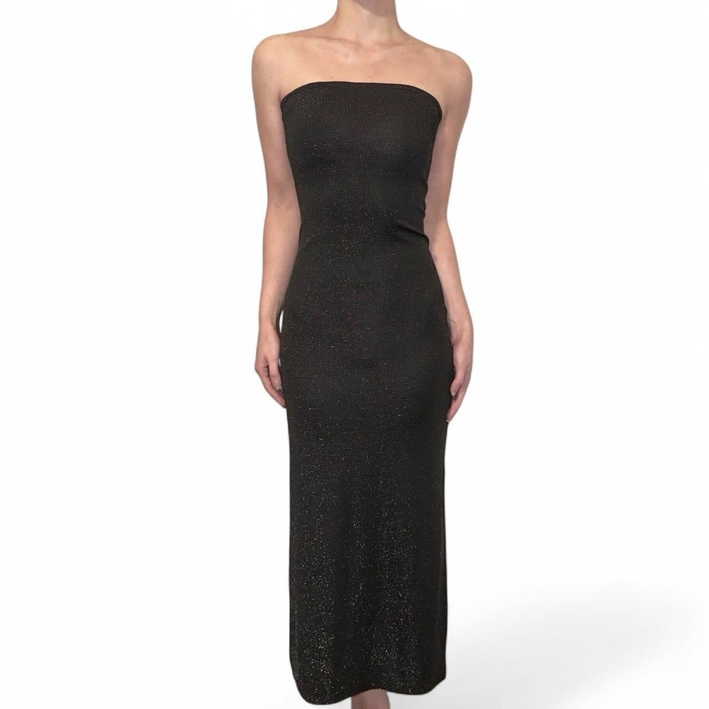 Black Vero Moda sparkly maxi dress
